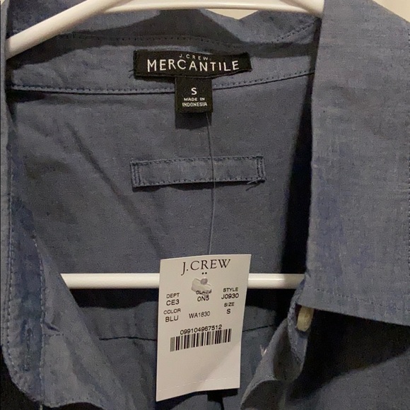 J. Crew Long Sleeve Chambray Popover Tunic NWT - Picture 4 of 6